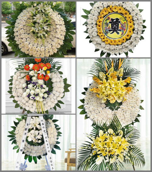 湖北襄阳市南漳县板桥镇双龙寺村花圈速递